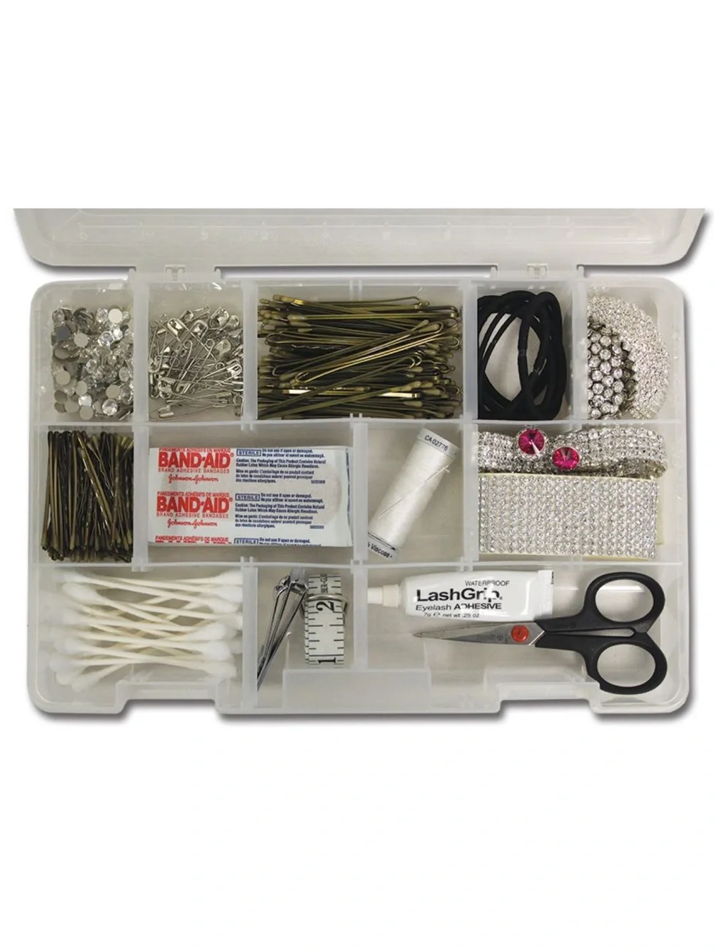 Dream Duffle Clear Plastic Storage Organizer Box with Purple Latches!